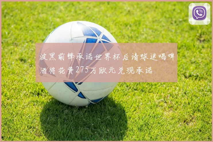 波黑前锋承诺世界杯后请球迷喝啤酒将花费275万欧元兑现承诺